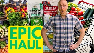 Our Epic Vegan Grocery Haul Farmers Market Costco Grocery Store [upl. by Josler]