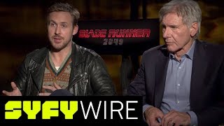 Ryan Gosling Harrison Ford Blade Runner 2049 Cast on Portraying Their Characters  SYFY WIRE [upl. by Osnofedli79]