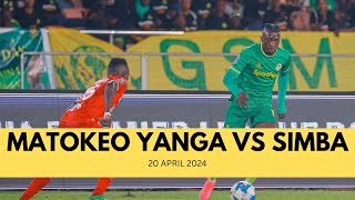 Matokeo ya Yanga vs Simba leo 20 April 2024 Yanga simba [upl. by Galatia]