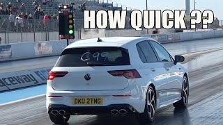 JUST HOW QUICK IS A STANDARD MK8 VW GOLF R OVER THE 14 MILE [upl. by Arocet]