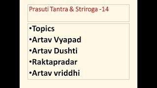 Menorrhagia l Polymenorrhoea l Menstrual problems l gynaecology ayurveda bamslectures [upl. by Linn]