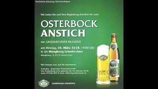 Osterbock Anstich in Grieskirchen am 5 3 2018 [upl. by Nihs]