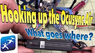 DJI OcuSync Air Module wiring on an Omnibus F4 Quadcopter testing with DJI Racing Edition Goggles [upl. by Ttayw]