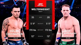 Colby Covington vs Jack Della Maddalena  UFC 5  4K 60FPS [upl. by Lezley]