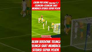 Calvin per dong membaca situasi tendangan pojok timnasindonesia qualifikasipi calvinverdonk [upl. by Stromberg467]