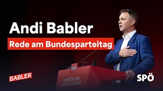 Andi Babler Rede am Bundesparteitag – 11112023 [upl. by Eidnim225]