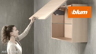 AVENTOS HS Up amp over lift system  Blum [upl. by Itteb]