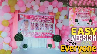 Christening Decoration Ideas  Baptism Party Ideas at Home [upl. by Nahtonoj143]