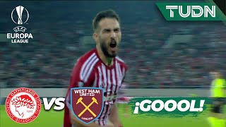 ¡PEDAZO DE GOL Cañonazo de Fortounis  Olympiacos 10 West Ham  UEFA Europa League 202324  TUDN [upl. by Lativa]