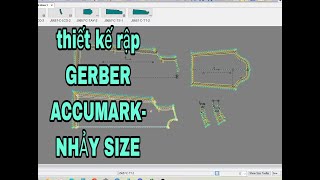 NHẢY SIZE cơ bản cho người mới  GRADING for newpeople on Gerber Accumark software [upl. by Risser]