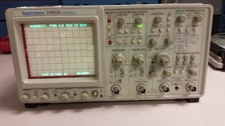 Tektronix 2465B TEST 04 FAIL 11 RAM Cal Constants LOST [upl. by Fina]