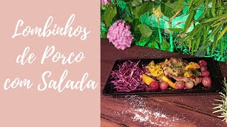 Lombinhos de porco com salada [upl. by Akinohs705]