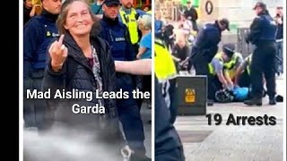 Dub ProtestsMAD Aisling Leads Black n Tans 🤣🇮🇪☪️🇵🇸🏳️‍🌈🚔 [upl. by Enelav893]