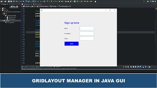 Java GUI Crash Course Tutorial 9  GridLayout Manager explained using Java swing [upl. by Winer]