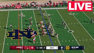 NCAAF LIVE🔴 Louisville Cardinals vs Notre Dame Fighting Irish  Week 5 2024  Full Game Highlights [upl. by Tayib]