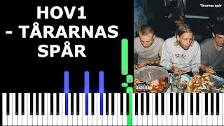 Tårarnas Spår  Hov1  Piano Tutorial [upl. by Oirottiv]