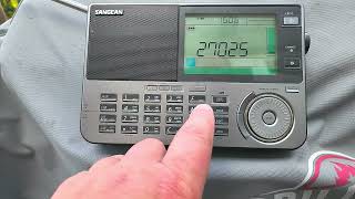 Quick personal comments Sangean ATS909X2 CB channel 6 38 LSB 25000 kHz shortwave [upl. by Gnal]