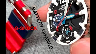 Gshock Battery Change and AC Reset GA1100 GA1000  Aviator Gshock Watch [upl. by Naneek473]