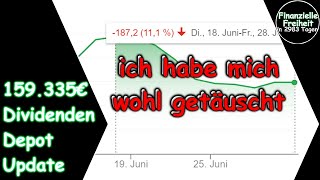 Aktien Depot im Rückwärtsgang dafür gabs ordentlich Dividende  Depot Update [upl. by Jair]