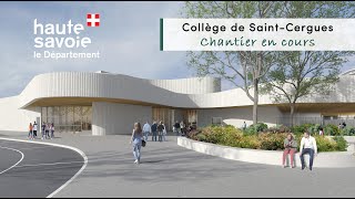 Vidéo reportage  chantier en cours  Collège de SaintCergues en HauteSavoie [upl. by Yreffeg]