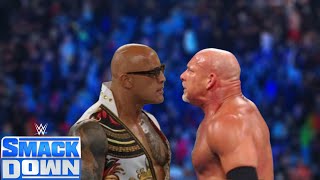 WWE FULL MATCH  Goldberg Vs The Rock  SmackDown Live Full Match [upl. by Eirrek]