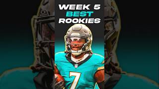 Best NFL Rookies from Week 5 📈 [upl. by Amek835]