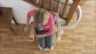 Acorn 180 Curved Stairlift Demonstration [upl. by Neemsay578]