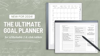 Maximize Your Productivity in 2024 with this Digital Planner for reMarkable Supernote amp Boox tablet [upl. by Enirac]