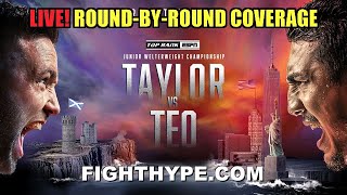 JOSH TAYLOR VS TEOFIMO LOPEZ FULL FIGHT ROUNDBYROUND COMMENTARY amp LIVE WATCH PARTY [upl. by Nagaek]