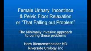 Female Urinary Incontinence incontinence405 [upl. by Nafri]