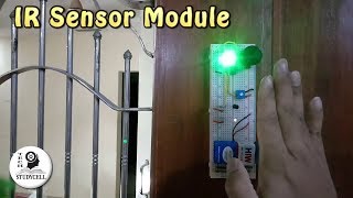 How to make IR Proximity Sensor on Breadboard with LM358  Touchless Door Bell [upl. by Eikcin]