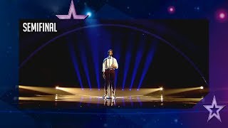 César Brandon se lleva el Pase de Oro con su poesía  Semifinal 4  Got Talent España 2018 [upl. by Aihtnys]