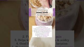 10 benefits of having poppy seeds pregnancy superfood [upl. by Lorrayne]