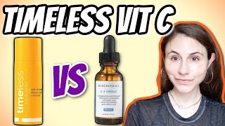 Timeless Skin Care Vitamin C serum vs Skinceuticals CE ferulic  Dr Dray [upl. by Box]