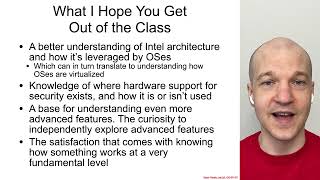 Class Intro  Architecture 2001 x8664 OS Internals [upl. by Ylrehs]