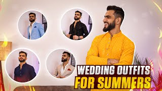 Budget Friendly WEDDING OUTFITS in SUMMERS  Kurta Pyjama  Nehru Jacket  Blazer  Party Wear Shirt [upl. by Jeramie]