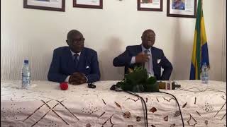 Le retour sur la conférence conjointe de Maganga Moussavou et Ondo Ossa Libreville Gabon CTRI [upl. by Ecirtnuahs]