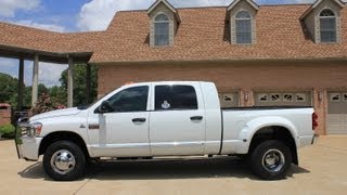 HD VIDEO 2009 DODGE RAM 3500 LARAMIE MEGACAB 4X4 DIESEL USED FOR SALE SEE WWWSUNSETMILANCOM [upl. by Norret]