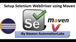 Write your first Selenium WebDriver code using Maven  POM Dependency [upl. by Nalehp]