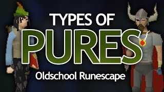 Types of Pures in OSRS [upl. by Retxab]