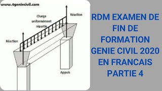 CALCUL LA CONTRAINTE NORMALE MAXIMALE RDM EN FRANCAIS VIDÉO 4 [upl. by Llydnek]