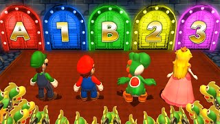 Mario Party 9 MiniGames  Mario Vs Luigi Vs Peach Vs Daisy Master Difficulty [upl. by Ardnuas963]