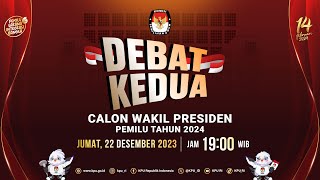 Debat Kedua Calon Wakil Presiden Pemilu Tahun 2024 [upl. by Htennaj822]