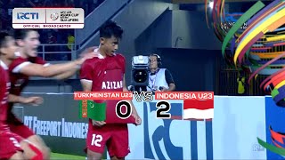 TURKMENISTAN 0 VS 2 INDONESIA HIGHLIGHT AFC U23 ASIAN CUP QATAR 2024 QUALIFIERS [upl. by Fagin]