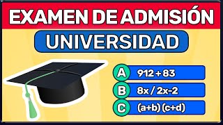 EXAMEN DE ADMISIÓN PARA LA UNIVERSIDAD 2024✅ MATEMÁTICAS EXAMEN UNIVERSIDAD [upl. by Bolte]