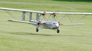 LARGE SCALE RC IMPERIAL AIRWAYS HP42 quotHELENAquot BMFA RC MODEL AIRSHOW WESTON PARK  2013 [upl. by Nitsoj654]