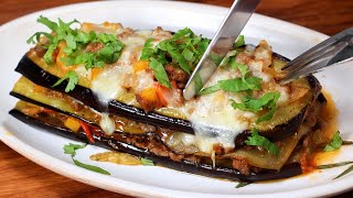 Dont cook eggplant until you see this recipe Easy and Cheap Eggplant Beef Recipe [upl. by Atalayah]