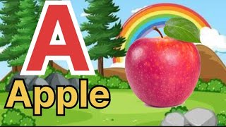 English alphabet Learn Alphabet A to Z ABC Preschool Book Learning A for Apple phonetics [upl. by Gretal]