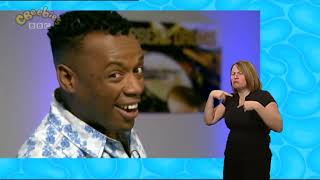 CBeebies  Sign Zone Carrie and Davids PopShop  S01 Episode 10 Tick Tock [upl. by Landis]