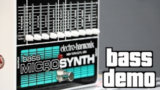 ElectroHarmonix Bass Micro Synth Demo [upl. by Onairotciv105]